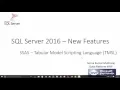 SQL Server 2016 New Feature Series - SSAS