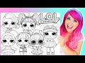 Coloring Adorable L O L Surprise Dolls Coloring Pages LOL Surprise Characters Coloring s