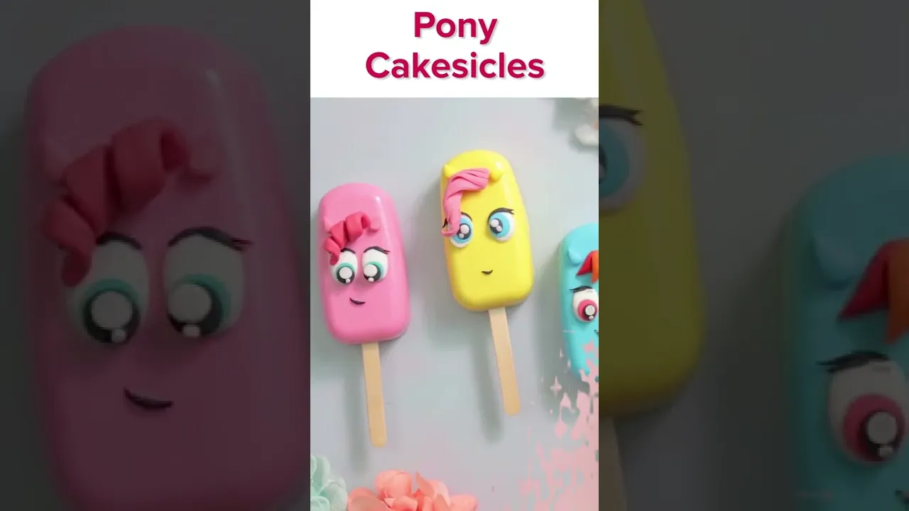 CUTE Little Pony Cakesicles!  Yummy Desserts Ideas By Hoopla Recipes