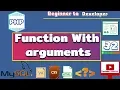 Function with arguments PHP tutorials for beginners - 32 HINDI