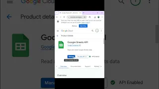 Connect Google Sheets API in 60 Seconds Please subscribe to support and help