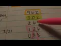 pick 3 work out 962 method