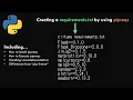 Python Creating a requirements txt by using pipreqs