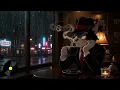 Black Coffee at Midnight ☕ | Slow Jazz Noir – Rainy Night Ambience & Smoky Saxophone