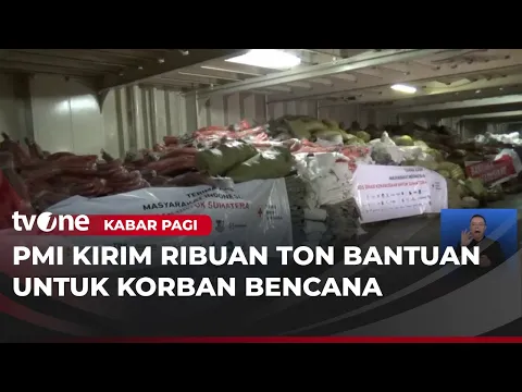 Kapal PMI Bawa Bantuan Korban Bencana Tiba di Sumatra