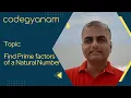 Prime Factors in Python