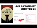 ACF Advanced Custom Fields Taxonomy Shortcode