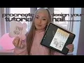 how to use PROCREATE as a nail artist nail planning designing tutorial