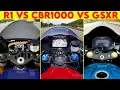 2026 CBR 1000RR VS Yamaha R1 VS GSXR 1000 0 TO 300 TOPSPEED