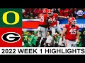 Georgia vs Oregon Highlights College Football Week 1 2022 College Football Highlights