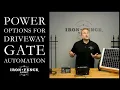 Power Options for Automating Your Aluminum or Iron Driveway Gate with Ghost Controls