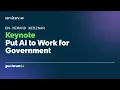 ServiceNow Government Forum 2026 Keynote