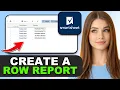 How to Create a Row Report in Smartsheet in 2026
