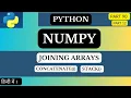 NumPy Joining Array Concatenate vs Stack Function arvindprogramming