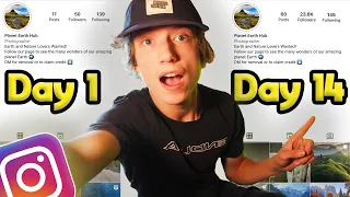 I Grew an Instagram Theme Page for 2 WEEKS Challenge! (0-5000 Followers?)