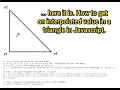 Get an interpolated value in a triangle in Javascript
