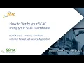 How To Verify SCAC Certificate