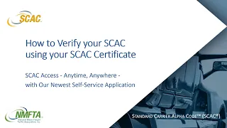 How To Verify SCAC Certificate