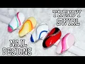 Trendy Swirl Nail Design Ideas Abstract Swirl Nail Art