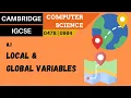 99 CAMBRIDGE IGCSE 0478-0984 8 1 Local and global variables