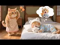 Download Lagu Mama Cat’s Pizza Class 🍕, Ginger Kitten Becomes the Chef \u0026 Hosts Friends 🎉🐾 | Funny Cat Videos