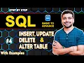 INSERT UPDATE DELETE ALTER Table in SQL With Example SQL Tutorial in Hindi 4