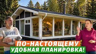 ТАКОЙ дом захочет каждый! Планировка дома с сауной и панорамными окнами / Строй и Живи отзывы