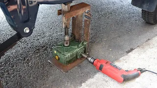 COMO HACER UN GATO DE TIJERA USANDO UNA MAQUINA PERFORADORA