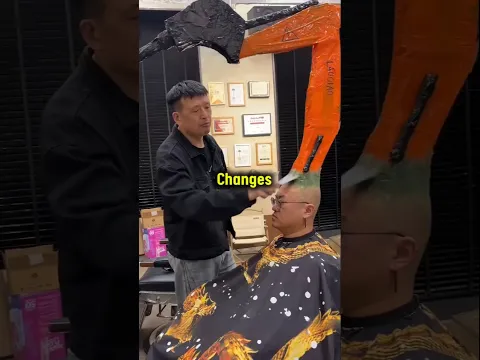 His hairstyle is crazy 🤣