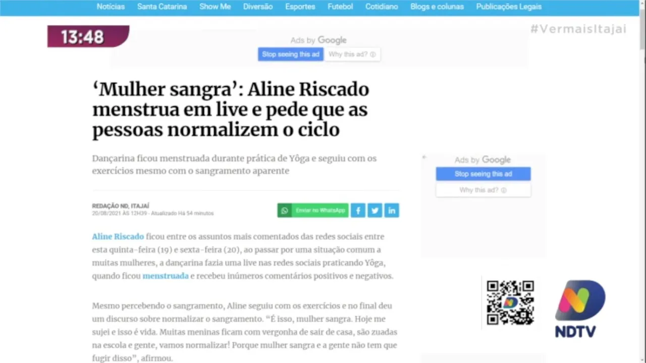 Bailarina menstrua em live, e rumores que Luiza Sonza possa estar voltando para o ex