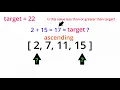 Two Pointers Pattern Two Sum II - Input Array Is Sorted