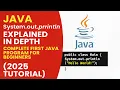 Java System out println Explained First Java Program Tutorial for Beginners 2025