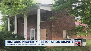 Historic property restoration dispute in Hendersonville