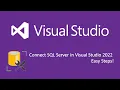 Connect Microsoft SQL Server in Visual Studio 2022 Run Queries Step-by-Step Gun Wardhan Aditya