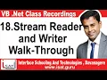 18 Stream Reader and Writer Walk-Through