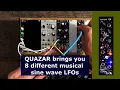 QUAZAR , 8x analog LFO , musical sine waves for Eurorack , Tronix Audio