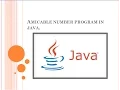 Amicable number program in java