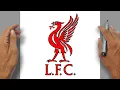 How to Draw LIVERPOOL Logo Easy Step-by-step Premier League