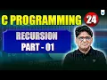 C Programming Lecture 24 Recursion in C Part 01 Pankaj Sharma Sir