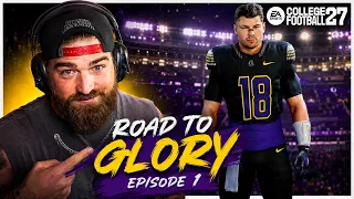 Can I Become the Next College Football Superstar? - CFB 27 Road to Glory - Episode 1