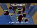 Making a Magma Cube Slime farm Minecraft Skyblock Episode 14