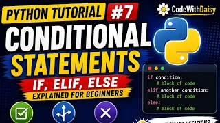 Python Tutorial if elif else Statements in Python Explained for Beginners