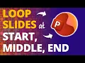 How to Loop 3 Slides at the Start Middle and End of a PowerPoint Presentation PPT TIPS