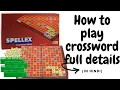 How to play spellex crossword game in Hindi spellex crossword game