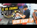 Hemi Swap 45 degree oil filter adapter - Easy oil changes