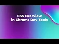 CSS Overview in Chrome Dev Tools Identify Improvement CSS Part In Apps CSS Tutorials