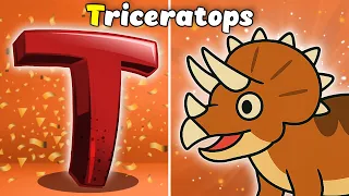 Dinosaurs A to Z | ABC Alphabet Song for Kids | Learn Dinosaur Names | Spectacular Lara