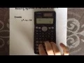 Factoring a simple quadratic equation using a calculator Casio fx-991MS