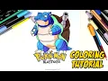 POKEMON coloring page for kids Blastoise