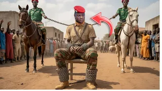 لحظة عقاب إبراهيم تراوري ماذا حدث عندما تحدى أقوى قائد في بوركينا فاسو 